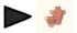 Black map marker with pottery icon used to identify the pottery area on the Martin City store map.