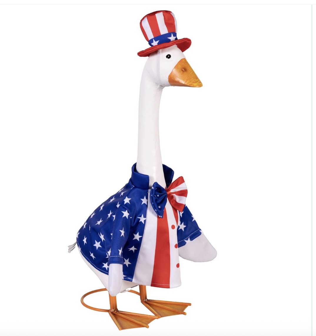 EVGRTDF4GGS25 Porch Goose Patriotic Suit | Suburban Lawn & Garden